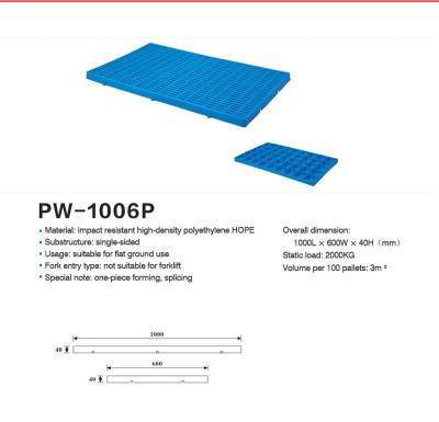 Chine Versatile Stacked Plastic Pallet For Various Packaging Needs à vendre