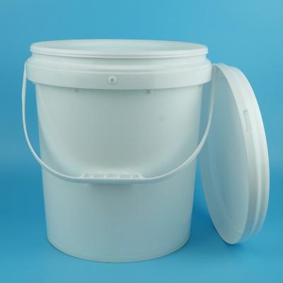 China Butter Plastic Packaging Bucket 17 Liter With Lid And Handle Factory Outlet for sale