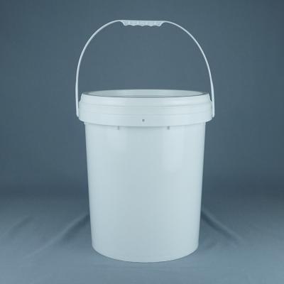 China 5 Gallon Food Grade Pail Round Plastic Container With Lid for sale