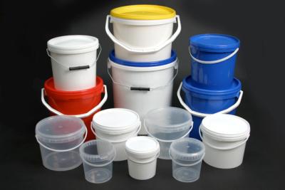 China Professional Heat Resistant White Plastic Paint Bucket Rust Resistant 5L à venda