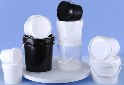 China PP/HDPE Plastic Storage Bucket For Food Storage With Printing IML for sale