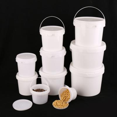 China White Plastic Food Storage Bucket with T/T Payment Method for sale