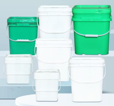 China 100% Raw Materials Square Plastic Bucket For Storage Square Plastic Container for sale