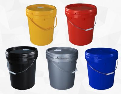 China Snap On Lid Plastic Five Gallon Buckets UV Resistant For Industrial Applications for sale