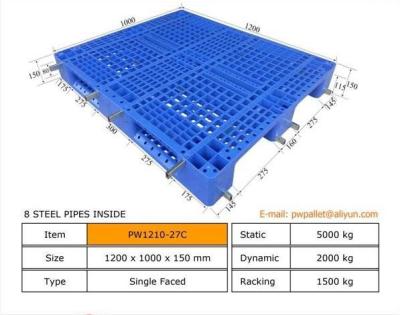 China Efficiënte verpakkingsoplossing Stapelde plastic pallet van OEM Te koop