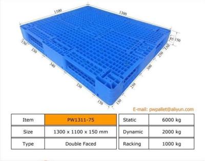 China Paleta de plástico apilada OEM - diseño antideslizante y asequible en venta