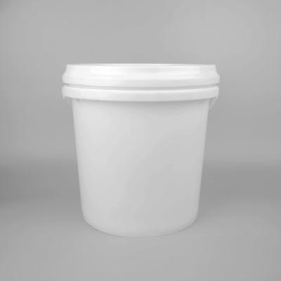 China 2L 3L 5L 10L 20L 25L Food Safe Bucket White Round For Packaging for sale