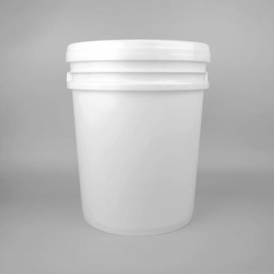 China 20L Round Plastic Pails with Snap On Lids for sale