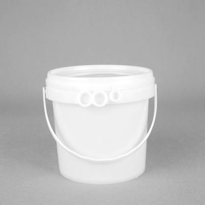 China IML Printed Small Clear Plastic Buckets 1 Liter Heat Transferprinting for sale