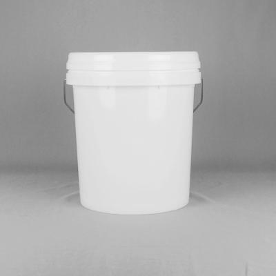 China 14L Polypropylene Empty Fertilizer Bucket Plastic Beach Bucket Stackable for sale