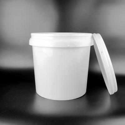 China SGS Approval 18Kg Round White Pail With Cover Durable Large Capacity for sale
