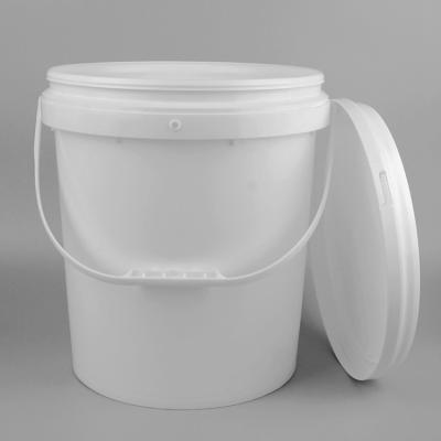 China 18L Polypropylene Plastic Paint Can Containers For Wall Paint for sale