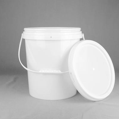 China Round BPA Free Food Safe 4 Gallon Plastic Bucket  With Plastic Handle for sale