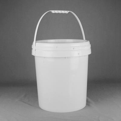 China FDA Standard 18L Round Plastic Bucket Round Plastic Storage Containers for sale
