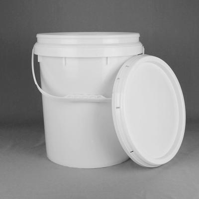 China ISO9001 Standard 22 Liter Round Large Plastic Water Bucket With Lid for sale