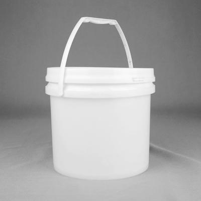 China Wall Painting 3.5L One Gallon Round Plastic Bucket With Handles for sale