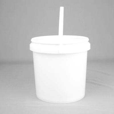 China Customized Plastic Paint Bucket 5L/Litre PP Pail White Round Plastic Barrel for sale