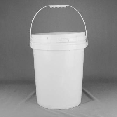 China White Reusable 5 Gallon Plastic Buckets Empty 5 Gallon Buckets With Lids for sale