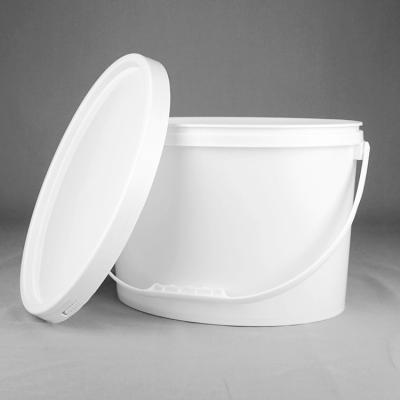 China Oval Shape Food Grade PP 10L Plastic Pail Excellent Seal Ability for sale