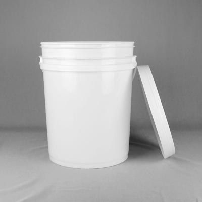 China 5 Gallon 20L Round Plastic Bucket PP Material Customized Logo for sale