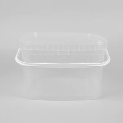 China 20cm Clear Plastic Ice Buckets for sale