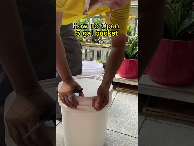 Lid And Handle Round Plastic Bucket How to Open Lid