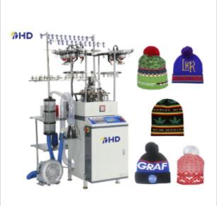 China HD brand high speed beanie knitting machine Auto alarm auto oil for sale
