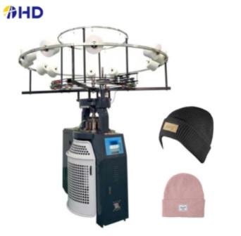 China Circular knitting machine rib hat knitting machine Fully computerized operation High speed for sale