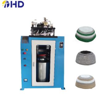 China Multi-color Auto alarm Fully fashion muslim hat cap knitting machine for sale