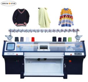 China Single carriage with 3 system computerized flat knitting machine for sale