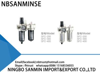 China Professional SFC FRL Pneumatic Industrial Air Filter Regulator And Lubricator for sale