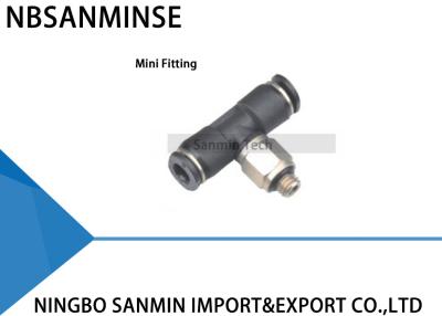 China PB - C Compact One Touch Fitting Mini Fittings Plastic Male Branch Tee Fitting Pneumatic Push In Connector Sanmin for sale