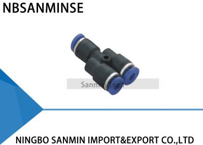 China PY Air Compressor Pneumatic Union Y Fitting Quick Connecting PU Tube Accessories Push In Fitting Sanmin for sale