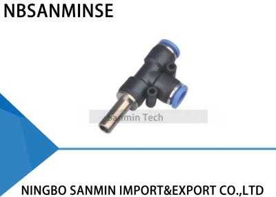 China PDJ Pneumatic Hose Connector Branch Run Tee Push In One-Touch Air Quick Fittings High Quality Sanmin for sale