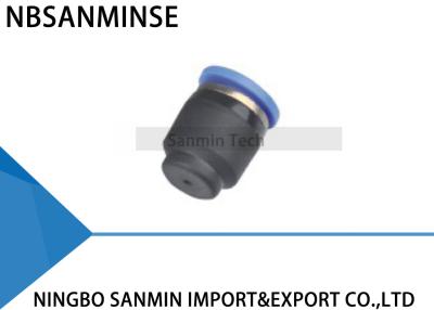 China PPF-Schlauch-drücken sich pneumatische Schnellkupplungs-Endstöpsel-Luft-Installationen gerade Abdeckungs-hohe Qualität Sanmin ein zu verkaufen