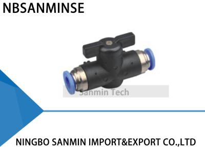 China BVU Equal Straight Quick Connection Ball Valve Fittings For Air Compressor Pressure Pneumatic Devices Sanmin for sale