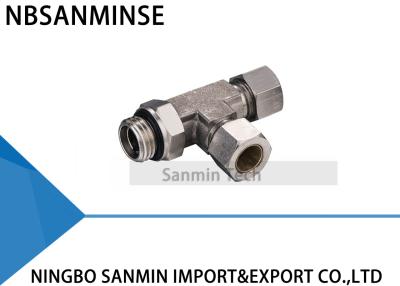 China KST Pneumatic Compression Fitting BSPT ( R ) Thread Pneumatic Tube Fittings for sale