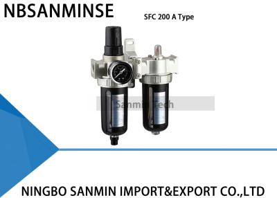 China Two Units Air Filter Regulator Lubricator  FRL Units Air Compressor Filter Regulator Sanmin for sale