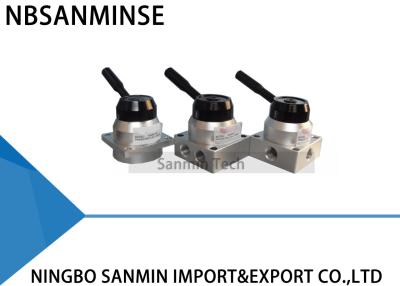 China G 1/4 Thread Manual Pneumatic Solenoid Valve NBSANMINSE K34R6 Hand Switching Valve for sale
