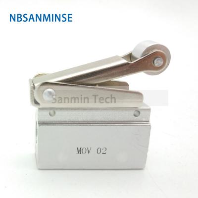 China NBSANMINSE MOV 1/8 G Thread Mechanical Valve Pneumatic Control Air Valve Roller push selection for Package machine Autom for sale