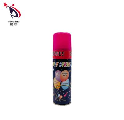 China 250ml Harmless Silly String Spray Streamer Assorted Colors Practical for sale