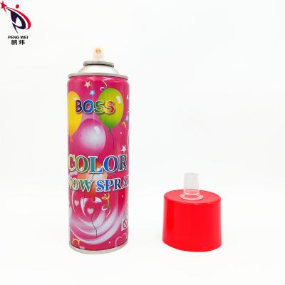 China Multicolor Christmas Fake Snow Spray Multipurpose Smudgeproof Boss Snow Spray for sale