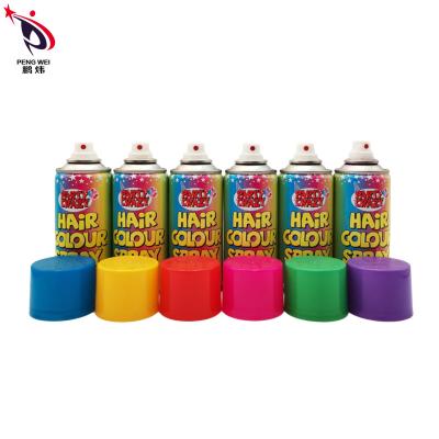 China 45x110MM Washable Hair Color Sprays Odorless 6 Colors Assorted for sale