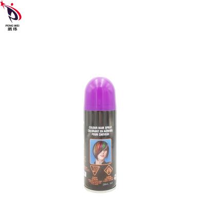 China Nontoxic Tin Temporary Hair Dye Spray , Smudgeproof Purple Hair Color Spray for sale