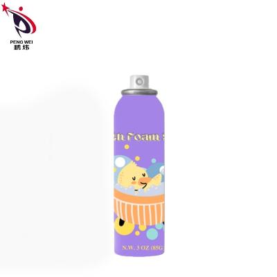 China OEM Purple Bath Foam Spray Water based Aluminum Material for sale
