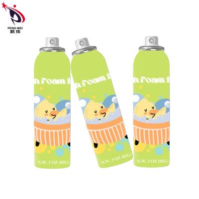 China Multifunctional Bath Foam Spray Nontoxic Tinplate Material For Kids for sale