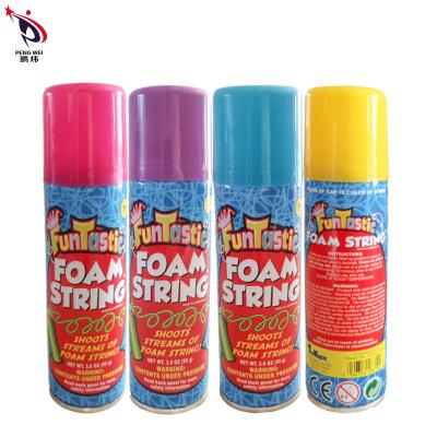 China 3OZ Non Flammable Color Silly String Spray Party Crazy String ISO9001 for sale