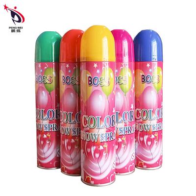 China 550ml Boss Color Snow Spray Eco Friendly Wedding Decorations Carnival Party Foam Snow Spray for sale