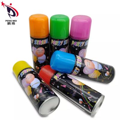 China Party Back To School Graduation Easter Silly Crazy Ribbon Spray Crazy Bulk Silly String Spray for sale