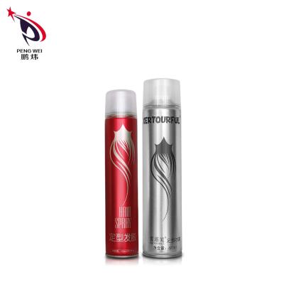 China Custom Instant Strong Hold No Smell Aerosol Hair Spray For Men And Female for sale